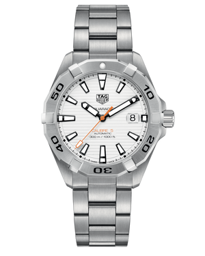 Tag Heuer Aquaracer Automatic White Dial Silver Steel Strap Watch for Men - WBD2111.BA0928 Buy Now By Tag Heuer