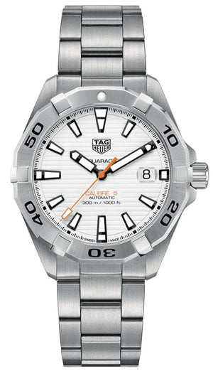 Tag Heuer Aquaracer Automatic White Dial Silver Steel Strap Watch for Men - WBD2111.BA0928 Buy Now By Tag Heuer