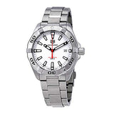 Tag Heuer Aquaracer Automatic White Dial Silver Steel Strap Watch for Men - WBD2111.BA0928 Buy Now By Tag Heuer