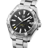 Tag Heuer Aquaracer Automatic Caliber 5 Black Dial Silver Steel Strap Watch for Men - WBD2110.BA0928 Buy Now By Tag Heuer