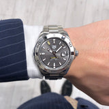 Tag Heuer Aquaracer Calibre 5 Grey Dial Silver Steel Strap Watch for Men - WBD2113.BA0928 Buy Now By Tag Heuer