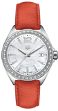 Tag Heuer Formula 1 Quartz Diamonds Mother of Pearl Dial Orange Leather Strap Watch for Women - WBJ131A.FC8250 Buy Now By Tag Heuer