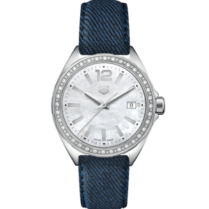 Tag Heuer Formula 1 Quartz Diamonds Mother of Pearl Dial Blue Leather Strap Watch for Women - WBJ131A.FC8251 Buy Now By Tag Heuer