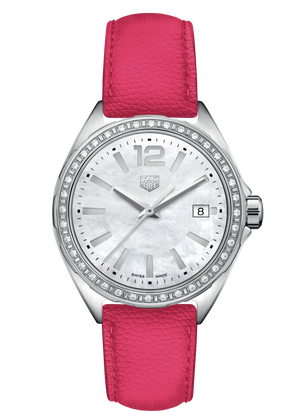 Tag Heuer Formula 1 Quartz Mother of Pearl Dial Pink Leather Strap Watch for Women - WBJ131A.FC8252 Buy Now By Tag Heuer