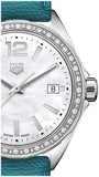 Tag Heuer Formula 1 Quartz Diamonds Mother of Pearl Dial Blue Leather Strap Watch for Women - WBJ131A.FC8256 Buy Now By Tag Heuer