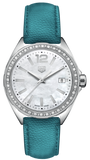 Tag Heuer Formula 1 Quartz Diamonds Mother of Pearl Dial Blue Leather Strap Watch for Women - WBJ131A.FC8256 Buy Now By Tag Heuer