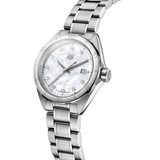Tag Heuer Formula 1 Diamonds Mother Of Pearl White Dial Silver Steel Strap Watch for Women - WBJ1419.BA0664 Buy Now By Tag Heuer