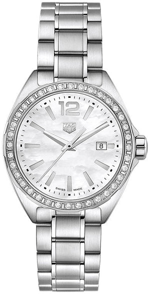 Tag Heuer Formula 1 Diamonds Mother of Pearl White Dial Silver Steel Strap Watch for Women - WBJ141A.BA0664 Buy Now By Tag Heuer