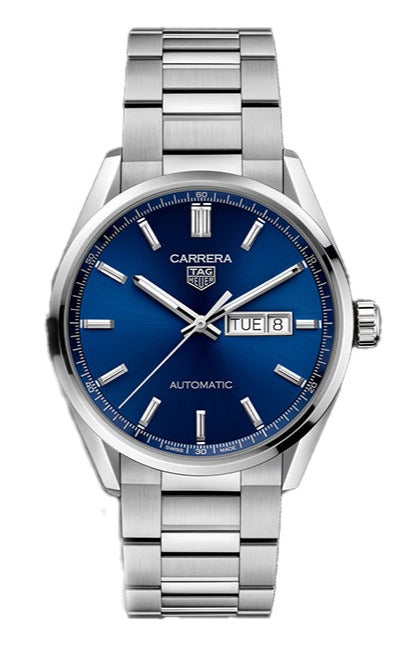 Tag Heuer Carrera Day Date Blue Dial Silver Steel Strap Watch for Women - WBN2012.BA0640 Buy Now By Tag Heuer