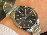 Tag Heuer Carrera Date Black Dial Silver Steel Strap Watch for Men - WBN2110.BA0639 Buy Now By Tag Heuer
