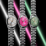 Tag Heuer Carrera Date Automatic 18K Pink Dial Silver Steel Strap Watch for Women - WBN2313.BA0001 Buy Now By Tag Heuer