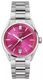 Tag Heuer Carrera Date Automatic 18K Pink Dial Silver Steel Strap Watch for Women - WBN2313.BA0001 Buy Now By Tag Heuer
