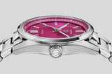 Tag Heuer Carrera Date Automatic 18K Pink Dial Silver Steel Strap Watch for Women - WBN2313.BA0001 Buy Now By Tag Heuer