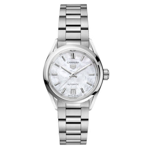 Tag Heuer Carrera Mother of Pearl Dial Silver Steel Strap Watch for Women - WBN2410.BA0621 Buy Now By Tag Heuer
