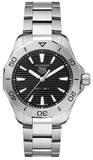 Tag Heuer Aquaracer Professional 200 Quartz Black Dial Silver Steel Strap Watch for Men - WBP1110.BA0627 Buy Now By Tag Heuer