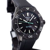 Tag Heuer Aquaracer Professional 200 Solargraph Quartz Black Dial Black Rubber Strap Watch for Men - WBP1112.FT6199 Buy Now By Tag Heuer