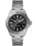 Tag Heuer Aquaracer Professional 200 Solargraph Quartz Black Dial Silver Steel Strap Watch for Men - WBP1180.BF0000 Buy Now By Tag Heuer