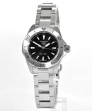 Tag Heuer Aquaracer Professional 200 Quartz Black Dial Silver Steel Strap Watch for Women - WBP1410.BA0622 Buy Now By Tag Heuer