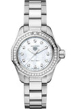 Tag Heuer Aquaracer Professional 200 Quartz Diamond Mother of Pearl Dial Silver Steel Strap Watch for Women - WBP1417.BA0622 Buy Now By Tag Heuer