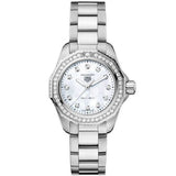 Tag Heuer Carrera Date Diamonds Mother of Pearl Dial Silver Steel Strap Watch for Women - WBN2414.BA0621 Buy Now By Tag Heuer