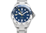 Tag Heuer Aquaracer Professional 300 GMT Automatic Blue Dial Silver Steel Strap Watch for Men - WBP2010.BA0632 Buy Now By Tag Heuer