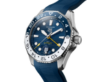 Tag Heuer Aquaracer Professional 300 GMT Automatic Blue Dial Blue Rubber Strap Watch for Men - WBP2010.FT6198 Buy Now By Tag Heuer