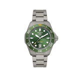 Tag Heuer Aquaracer Professional 300 Automatic Green Dial Silver Steel Strap Watch for Men - WBP208B.BF0631 Buy Now By Tag Heuer