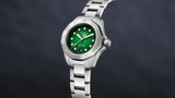 Tag Heuer Aquaracer Professional 200 Automatic Diamond Green Dial Silver Steel Strap Watch for Women - WBP2415.BA0622 Buy Now By Tag Heuer
