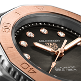 Tag Heuer Aquaracer Professional 200 Automatic Diamonds Black Dial Black Rubber Strap Watch for Women - WBP2451.FT6200 Buy Now By Tag Heuer