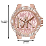 Michael Kors Camille Three Hand Rose Gold Dial Rose Gold Steel Strap Watch For Women - MK7197 Buy Now By Michael Kors