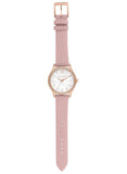 Michael Kors Layton Three-Hand White Dial Pink Leather Strap Watch for Women - MK2909 Buy Now By Michael Kors