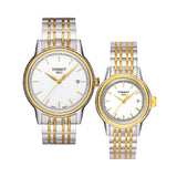 Tissot T Classic Carson Quartz White Dial Two Tone Steel Strap Watch for Men - T085.410.22.011.00 Buy Now By Tissot