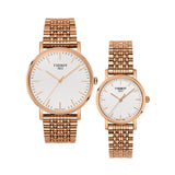 Tissot T Classic Everytime Small White Dial Rose Gold Mesh Bracelet Watch For Women - T109.210.33.031.00 Buy Now By Tissot