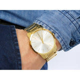 Calvin Klein City Silver Dial Gold Steel Strap Watch for Men - K2G21546 Buy Now By Calvin Klein