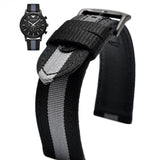 Emporio Armani Luigi Chronograph Quartz Black Dial Two Tone Nylon Strap Watch For Men - AR1948 Buy Now By Emporio Armani