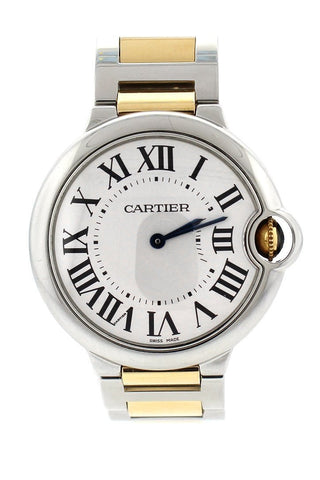 Cartier Ballon Bleu Silver Dial Two Tone Steel Strap Watch for Unisex Watch - W69008Z3 Buy Now By Cartier