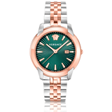 Versace V-Urban Green Dial Two Tone Steel Strap Watch for Men - VELQ00619 Buy Now By Versace