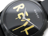 Gucci G Timeless Ghost Black Dial Black Rubber Strap Unisex Watch - YA1264017 Buy Now By Gucci