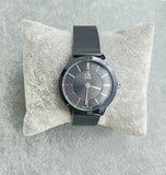 Calvin Klein Minimal Black Dial Black Mesh Bracelet Watch for Men - K3M214B1 Buy Now By Calvin Klein