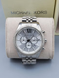 Michael Kors Lexington Silver Dial Silver Steel Strap Watch for Men - MK8405 Buy Now By Michael Kors