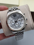 Michael Kors Lexington Silver Dial Silver Steel Strap Watch for Men - MK8405 Buy Now By Michael Kors