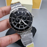 Michael Kors Cunningham Multifunction Black Dial Silver Steel Strap Watch For Men - MK7156 Buy Now By Michael Kors