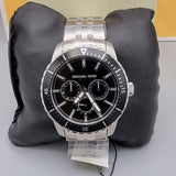 Michael Kors Cunningham Multifunction Black Dial Silver Steel Strap Watch For Men - MK7156 Buy Now By Michael Kors