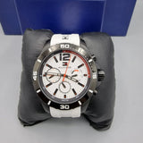 Tommy Hilfiger Nolan Multi Function White Dial White Rubber Strap Watch for Men - 1791146 Buy Now By Tommy Hilfiger