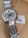 Versace Aion Chronograph White Dial Silver Steel Strap Watch for Men - VBR040017 Buy Now By Versace
