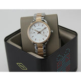 Fossil Tailor White Dial Two Tone Steel Strap Watch for Women - ES4396 Buy Now By Fossil