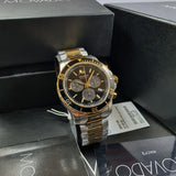 Movado Series 800 Chronograph Black Dial Two Tone Steel Strap Watch For Men - 2600146 Buy Now By Movado