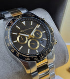 Michael Kors Layton Chronograph Black Dial Two Tone Steel Strap Watch For Men - MK8784 Buy Now By Michael Kors