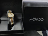 Movado Museum Classic Diamonds Mother of Pearl Dial Two Tone Steel Strap Watch For Women - 0606613 Buy Now By Movado