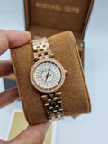 Michael Kors Darci Rose Gold Dial Silver Steel Strap Watch for Women - MK3446 Buy Now By Michael Kors